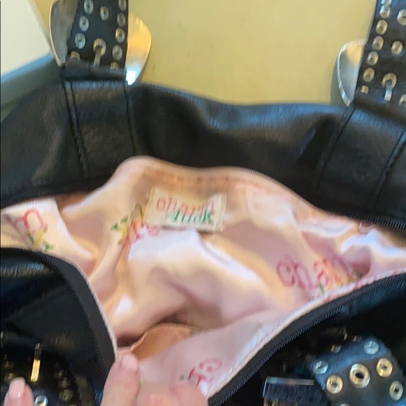 Leather buckle handbag - Picture 3 of 3